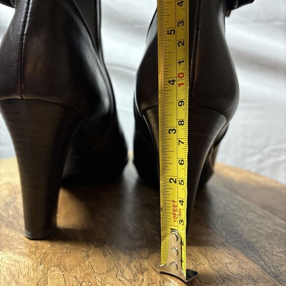 Aquatalia Womens Brown SZ 8 Vera Gomma Italian Lleather Ankle Booties Cushioned - Picture 7 of 12